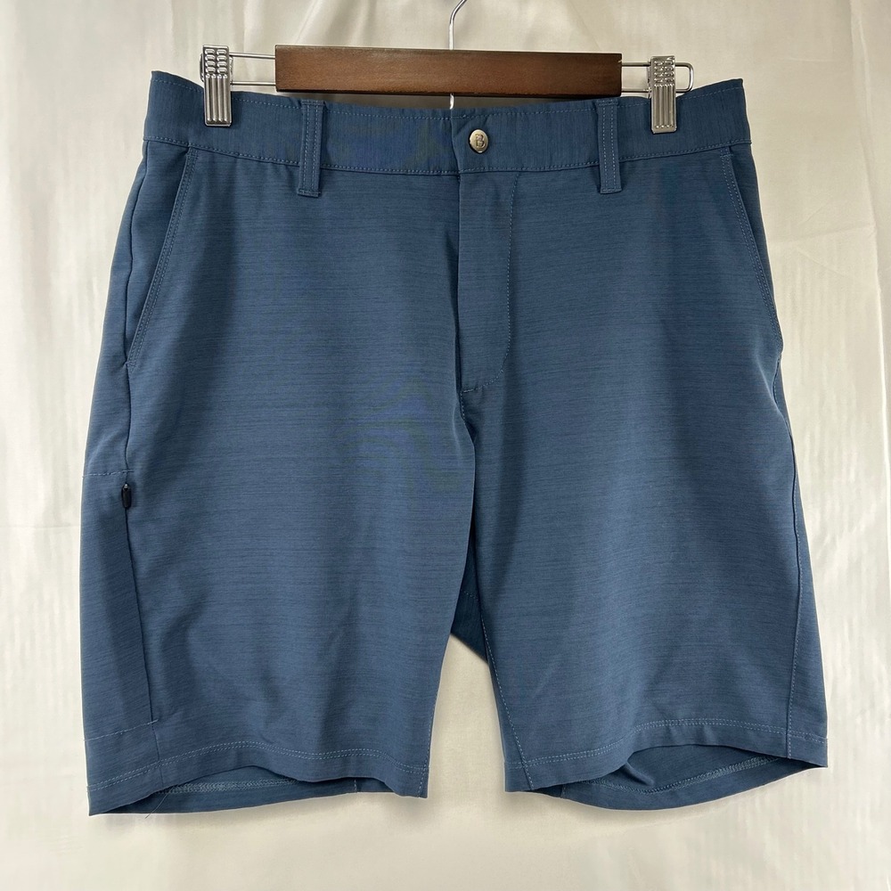 BYLT Kinetic Short Mens Medium‎ Navy Blue 4-Way Stretch Performance Tech